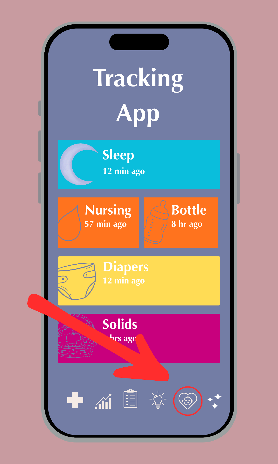 Tap the Child tab